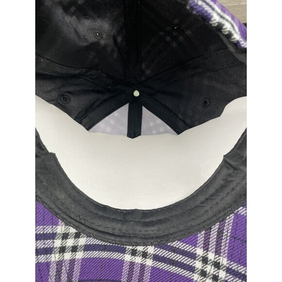 Colorado Rockies Purple Plaid Downflap Ear Flaps Hat Snapback MLB Melon Wear - Picture 9 of 12